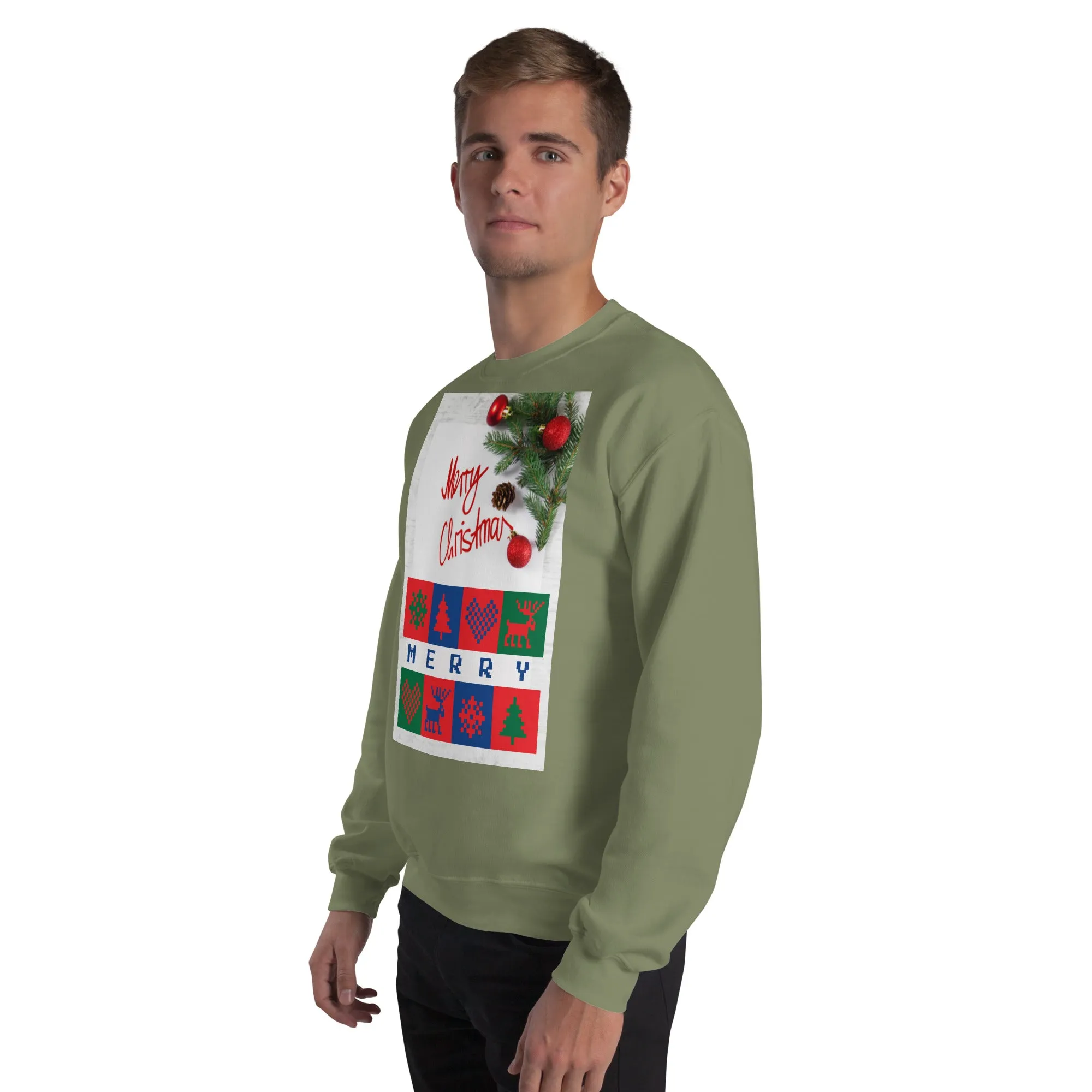 Merry Christmas Sweatshirt (Glamourange Christmas Sweatshirt Men)