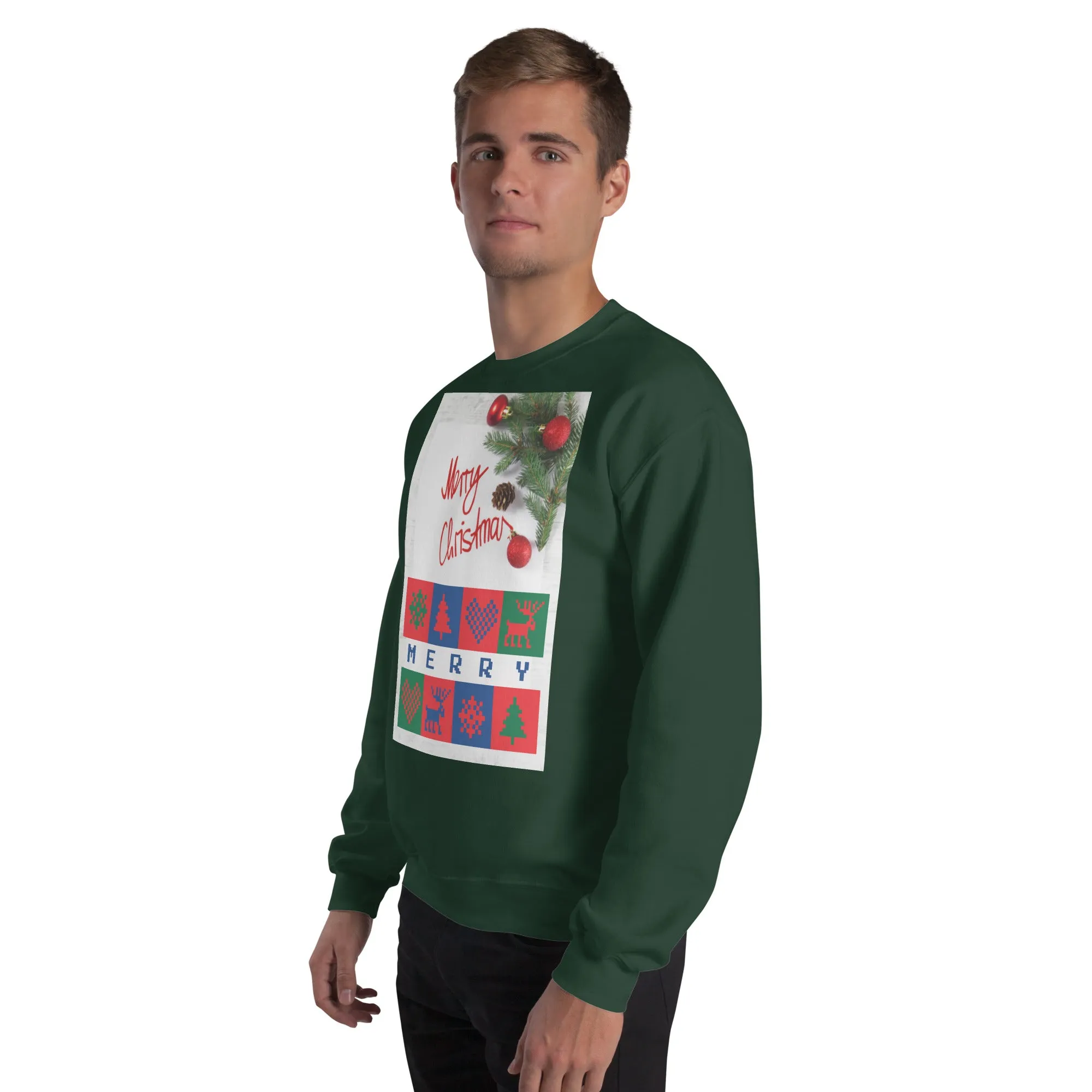 Merry Christmas Sweatshirt (Glamourange Christmas Sweatshirt Men)