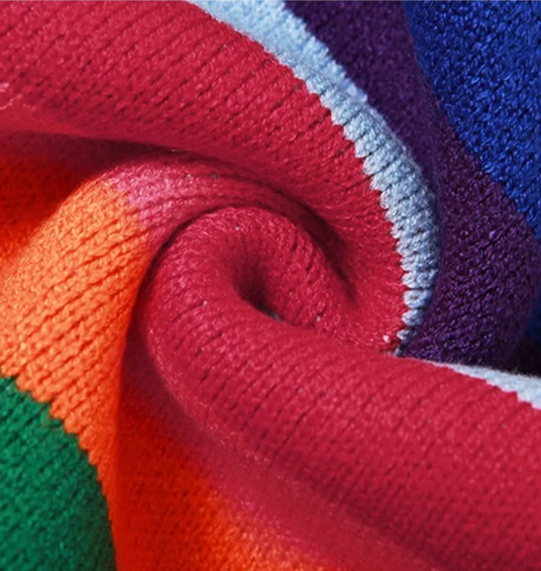 Multi Color Knit Dress Just For You