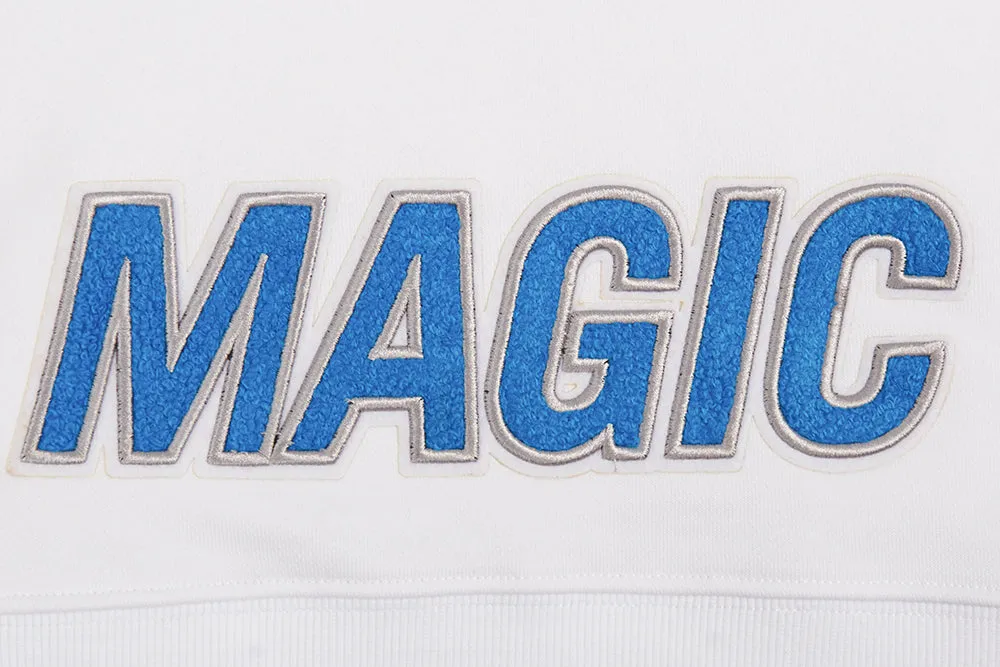 NBA ORLANDO MAGIC CLASSIC WOMEN'S CROPPED PO HOODIE (WHITE)