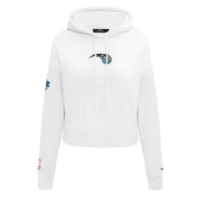 NBA ORLANDO MAGIC CLASSIC WOMEN'S CROPPED PO HOODIE (WHITE)