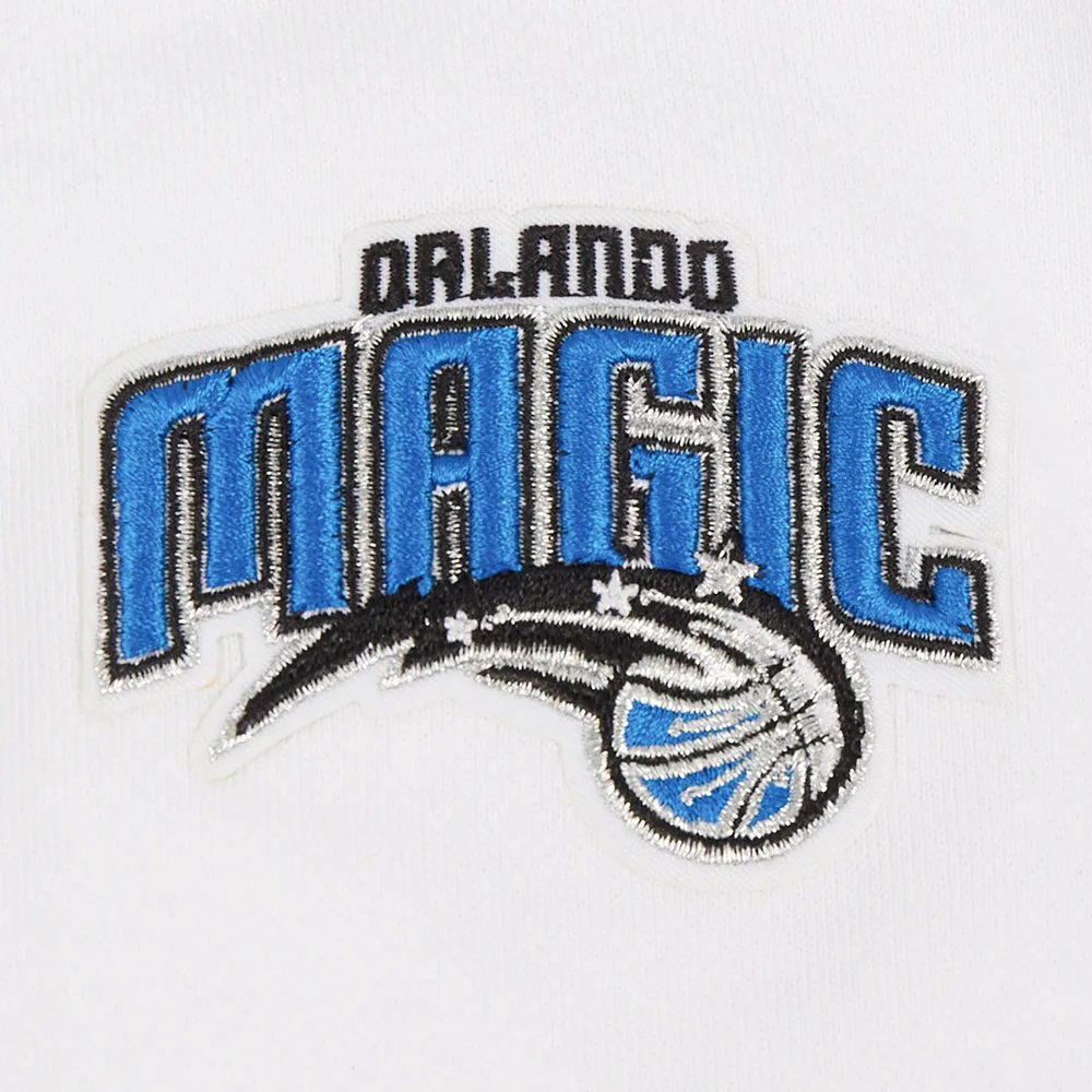 NBA ORLANDO MAGIC CLASSIC WOMEN'S CROPPED PO HOODIE (WHITE)