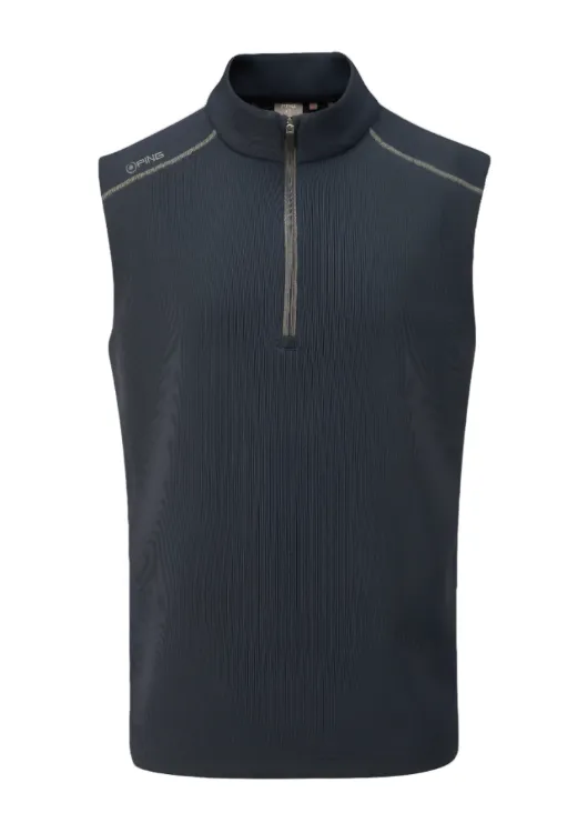 Ping Ramsey Fleece Golf Vest Pullover - Navy