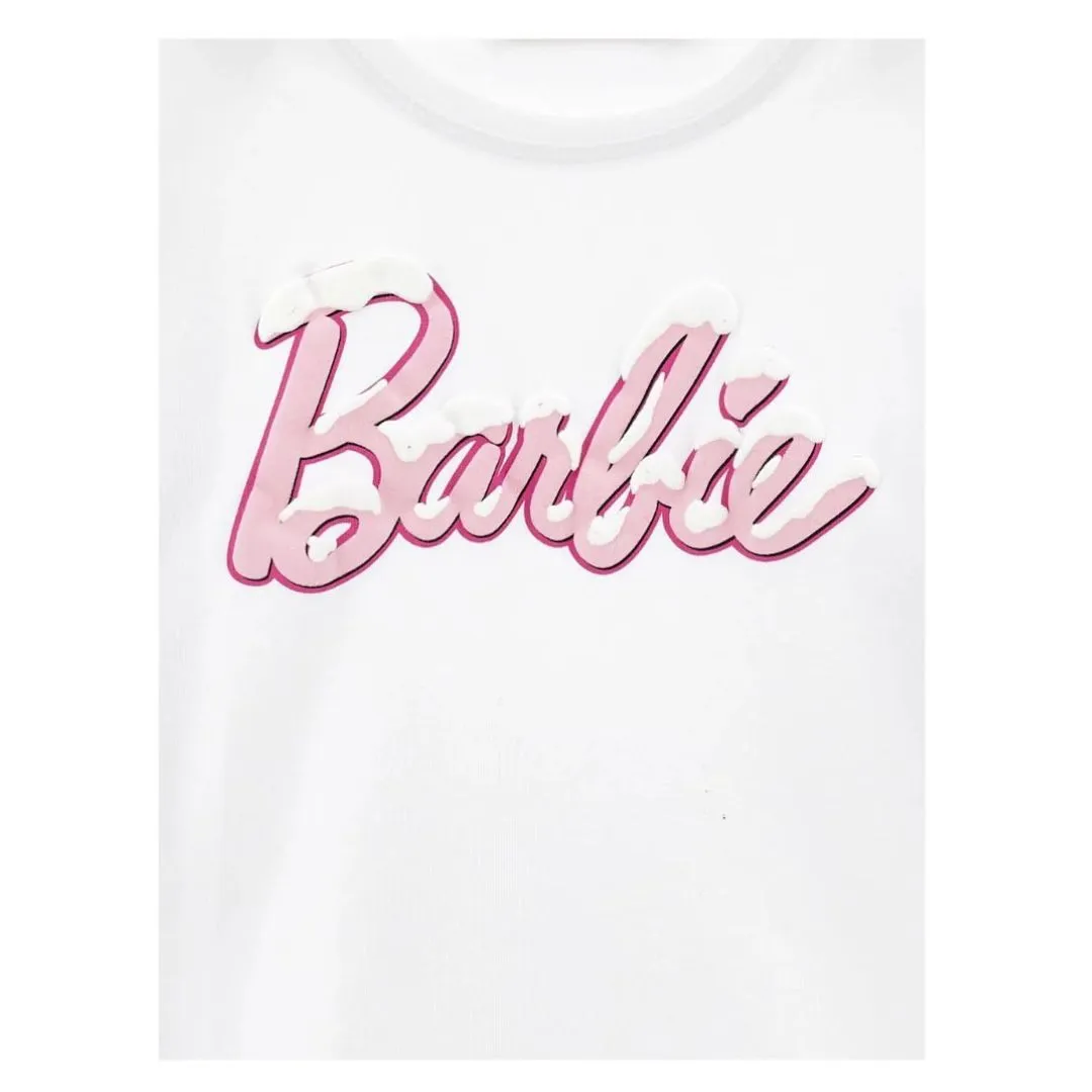 Pink 'Barbie' Skirt & LS Top Set