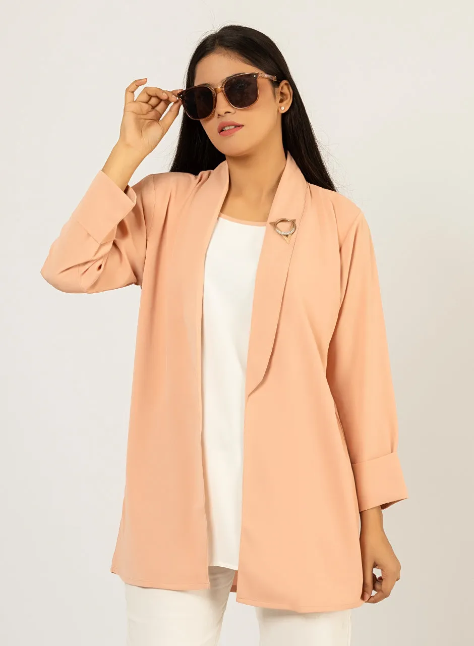 Pink Blazer With Attached Inner Top