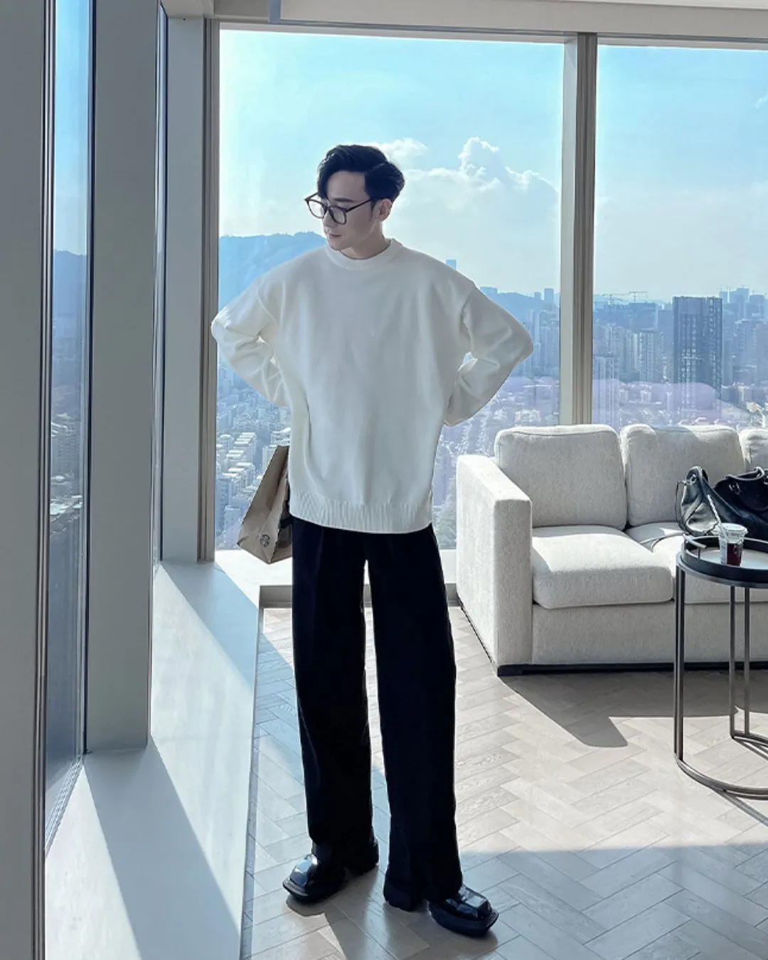 PLAIN LONG KNIT VER0007