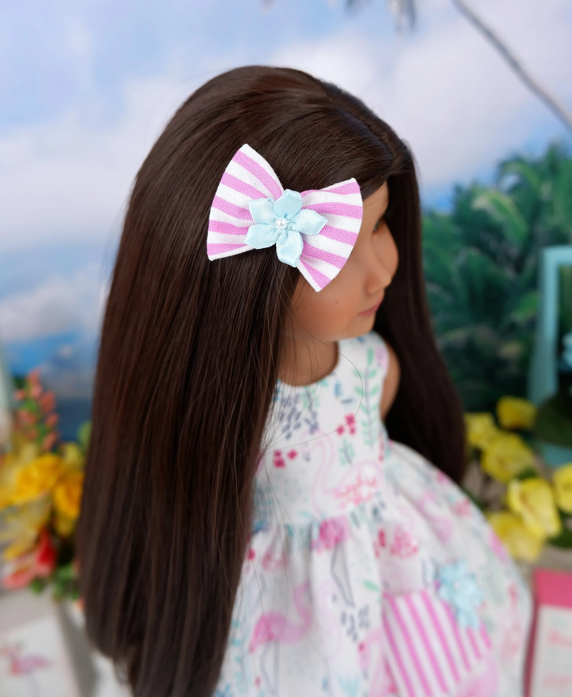 Pretty Flamingo - dress with sandals for Ruby Red Fashion Friends doll