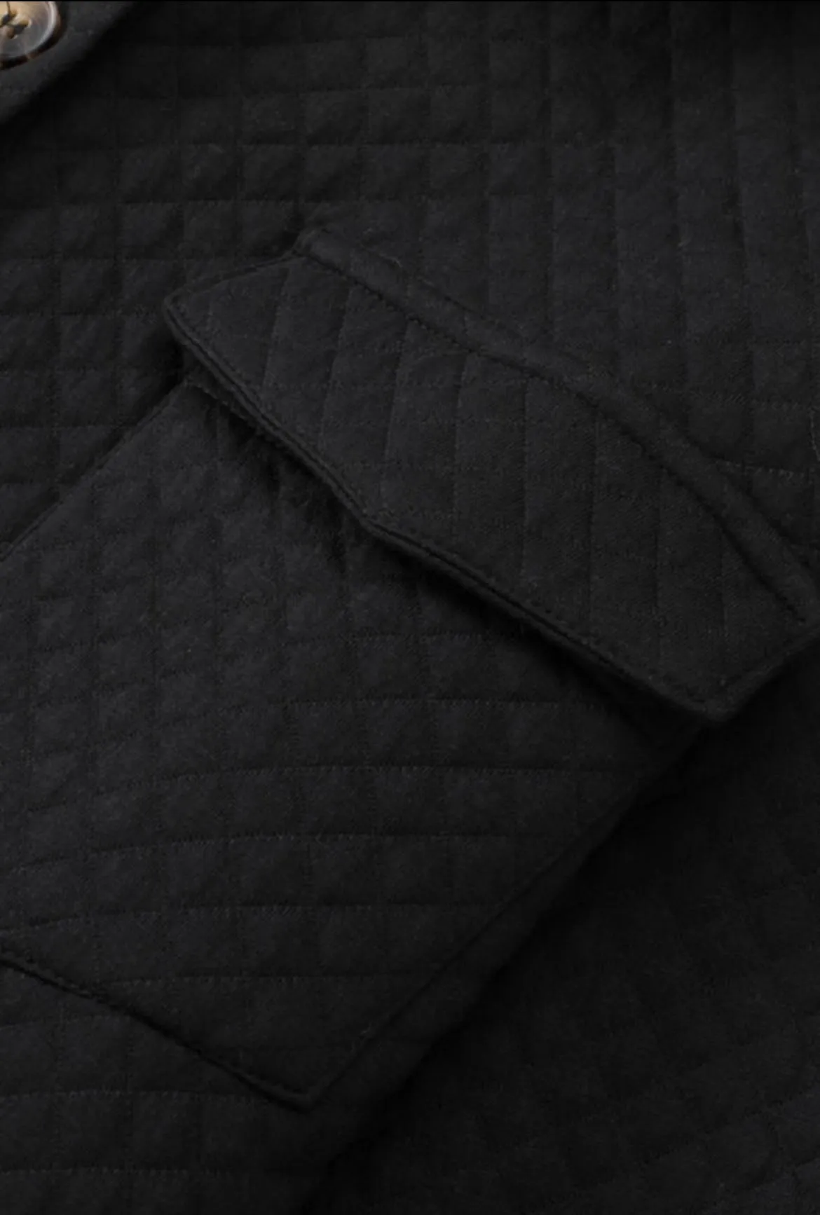 Puffy Black Shacket