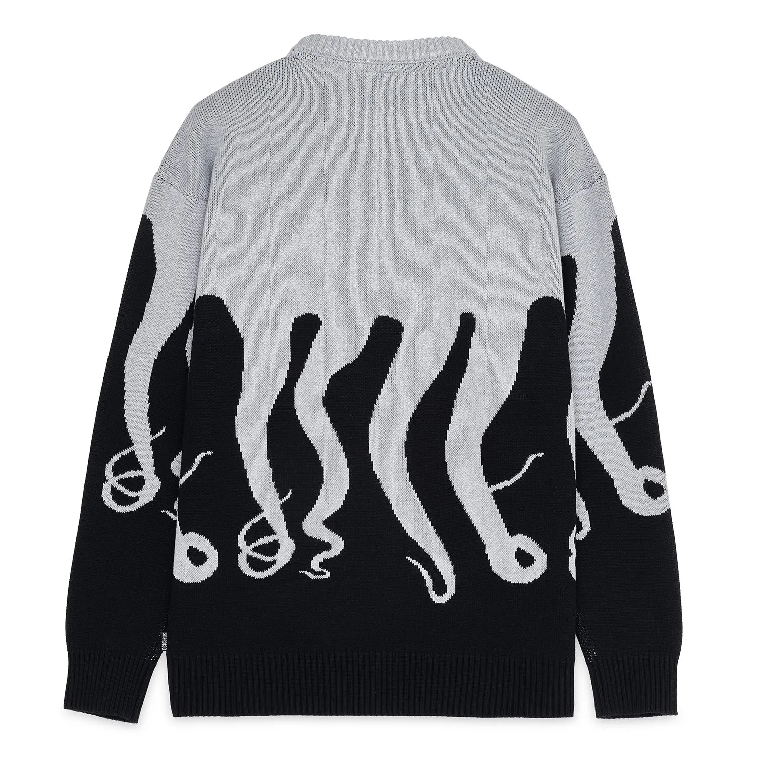 Pullover Octopus Original Jumper Tentacoli Grigio Uomo