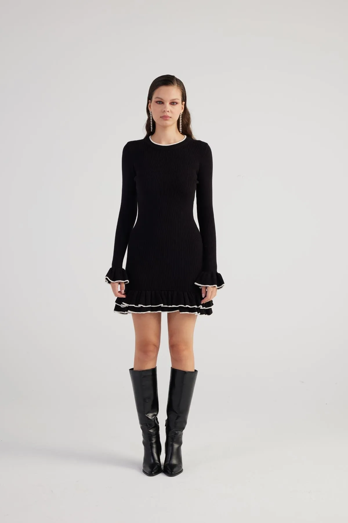 Rebeca Knitwear Dress Black