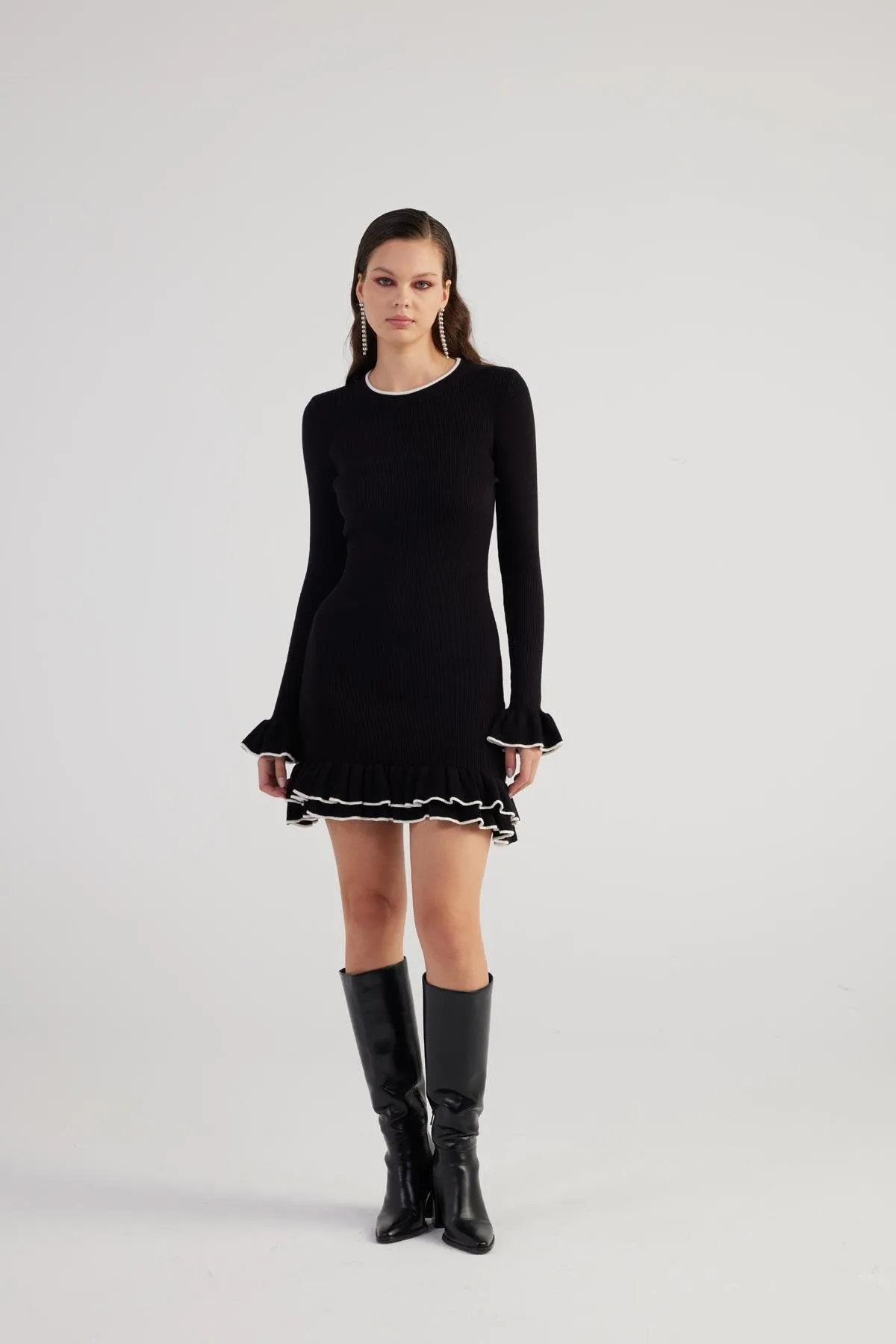 Rebeca Knitwear Dress Black
