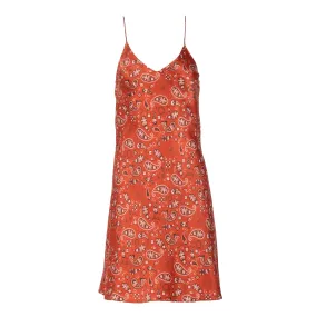 Red Bandana Mini Slip Dress