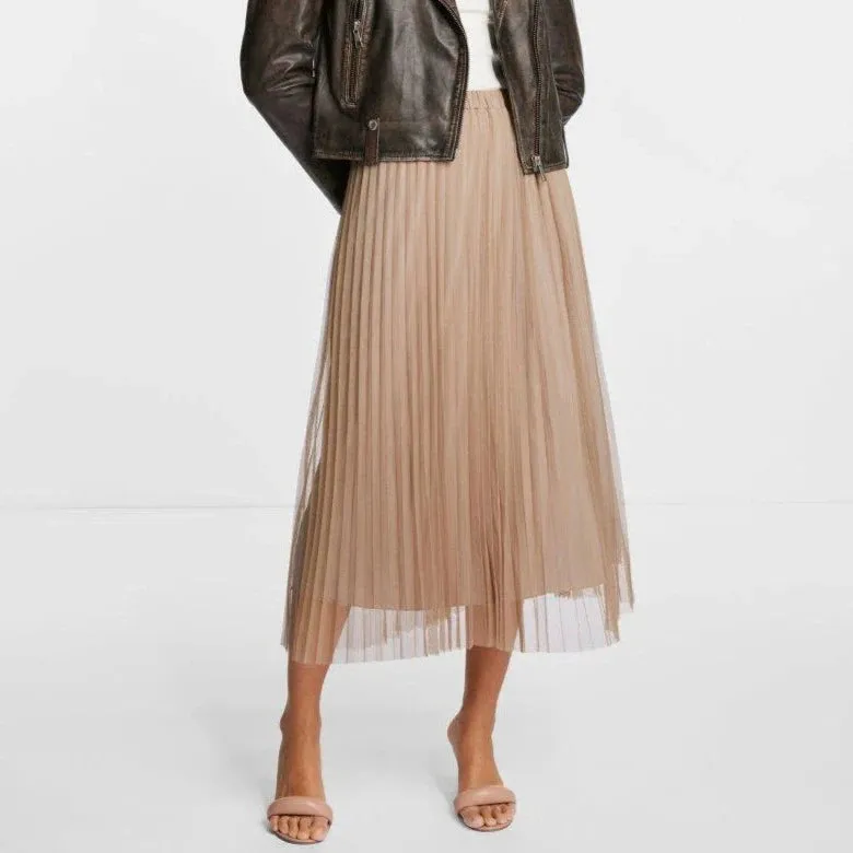 Rich & Royal Lurex Plissee Skirt