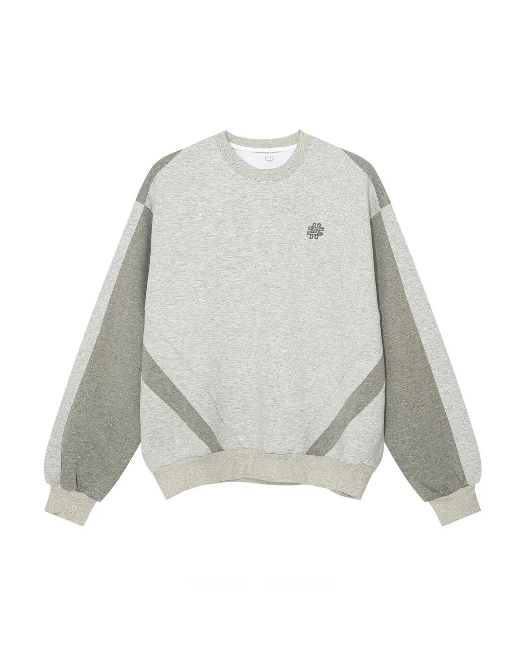 Round Neck Two Tone Sweat Tops OYC0046