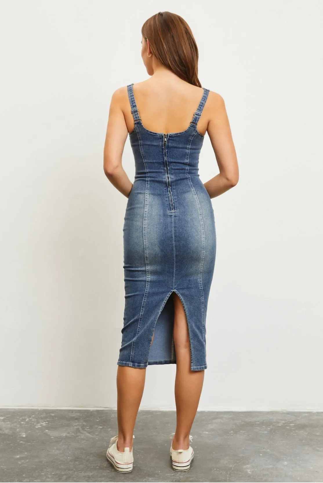 Savanah Denim Midi Dress