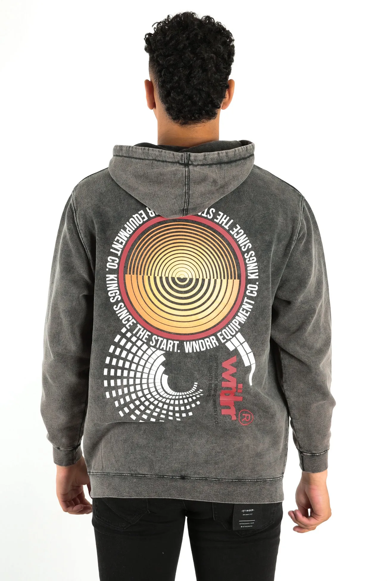 Scotts Hood Sweat Washed Black