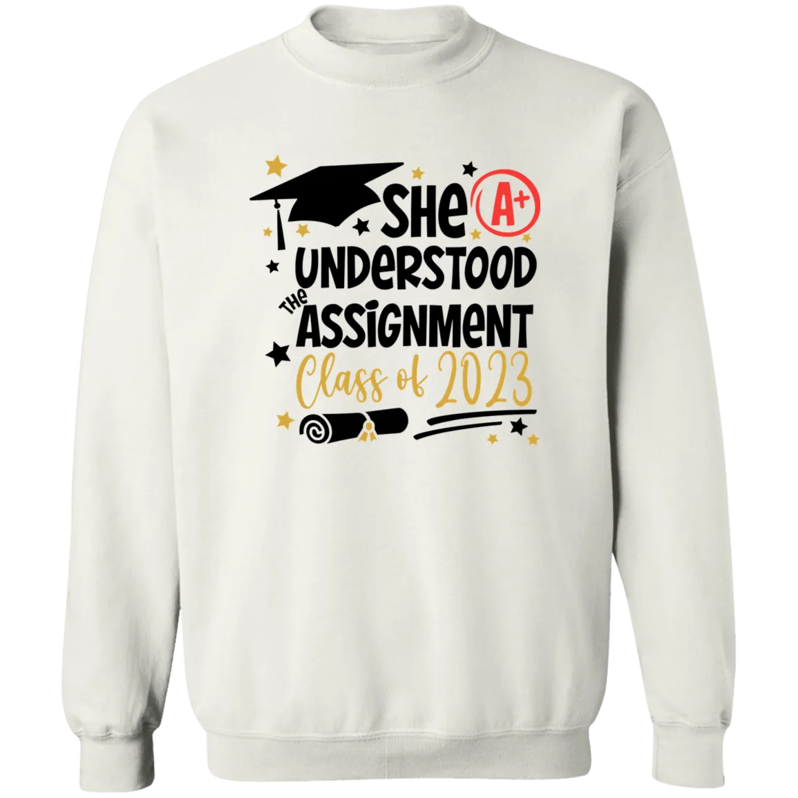 She Understood The Assignment Crewneck Pullover Sweatshirt
