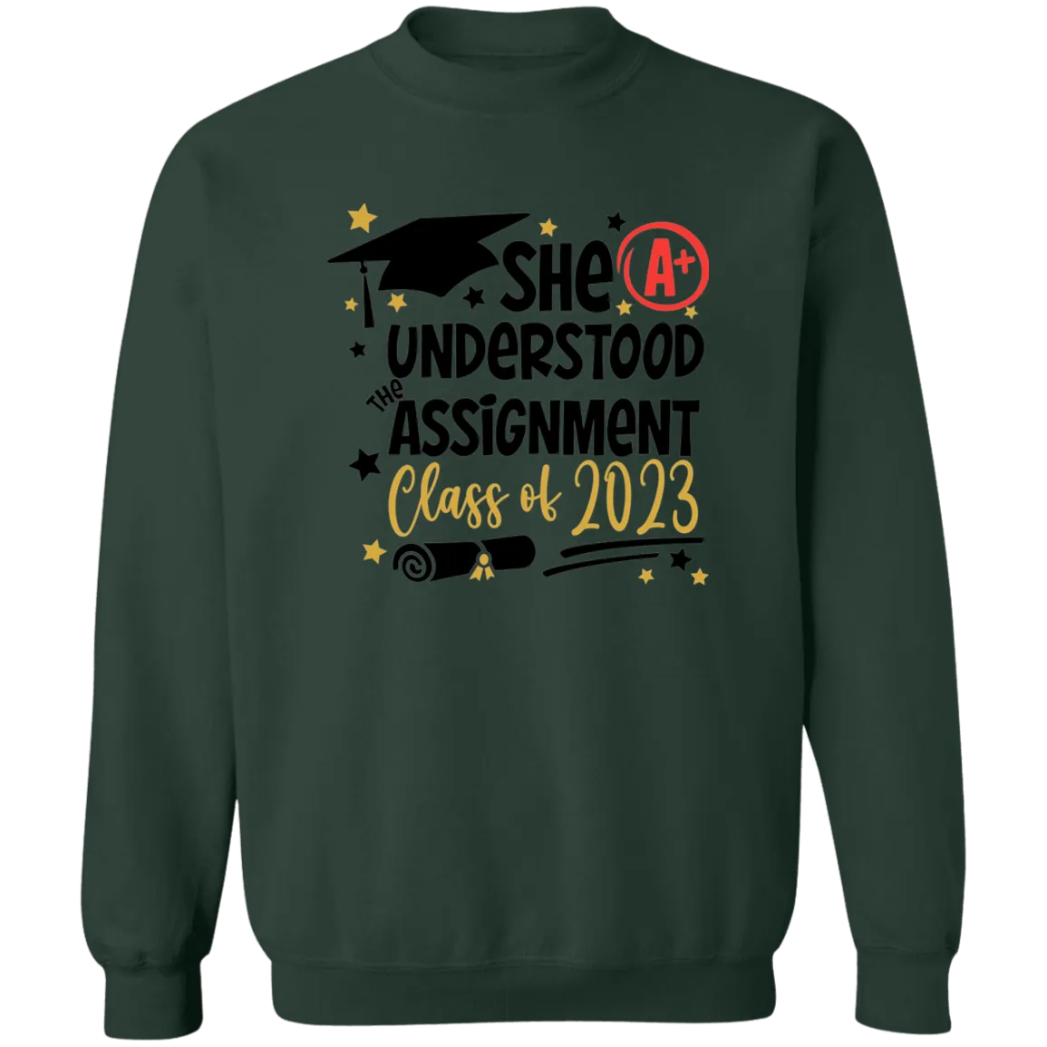 She Understood The Assignment Crewneck Pullover Sweatshirt