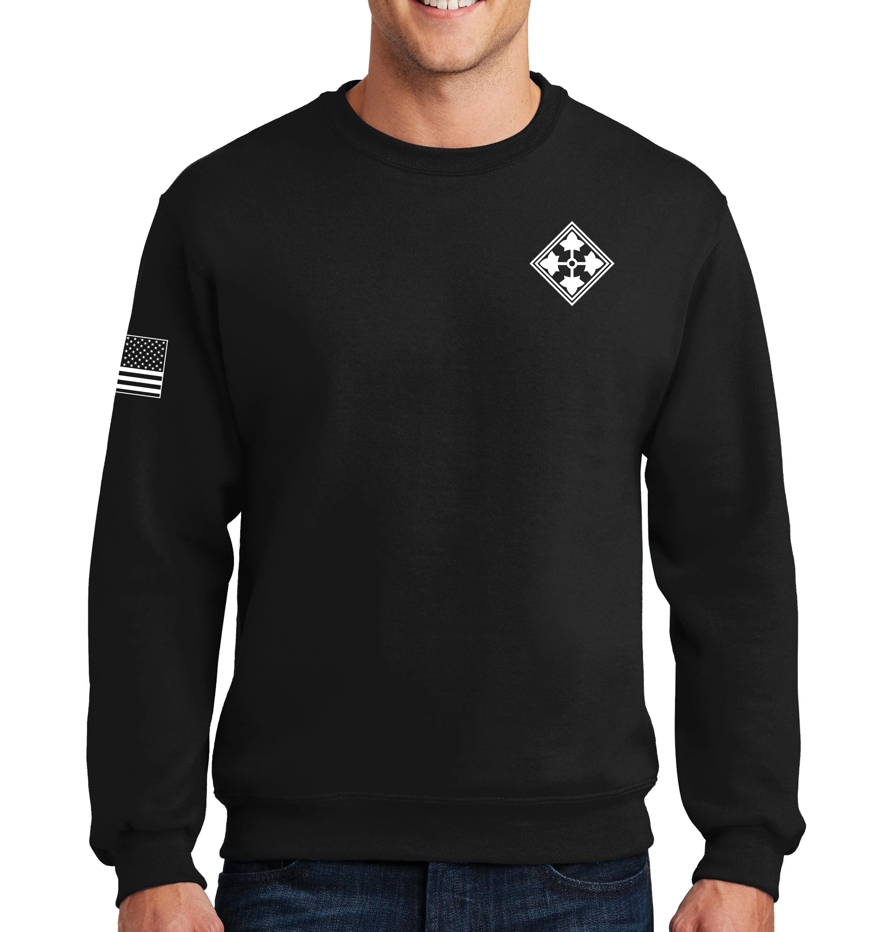Stagecoach Crew-neck White Design Unisex Sweatshirt. This sweatshirt IS Approved for PT