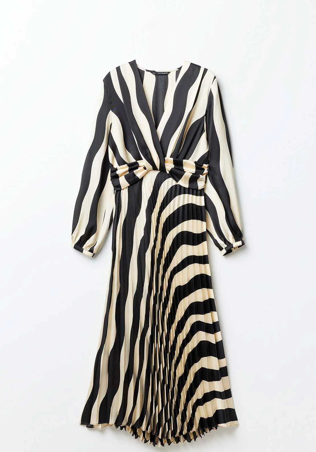 Striped Dress - Black And White