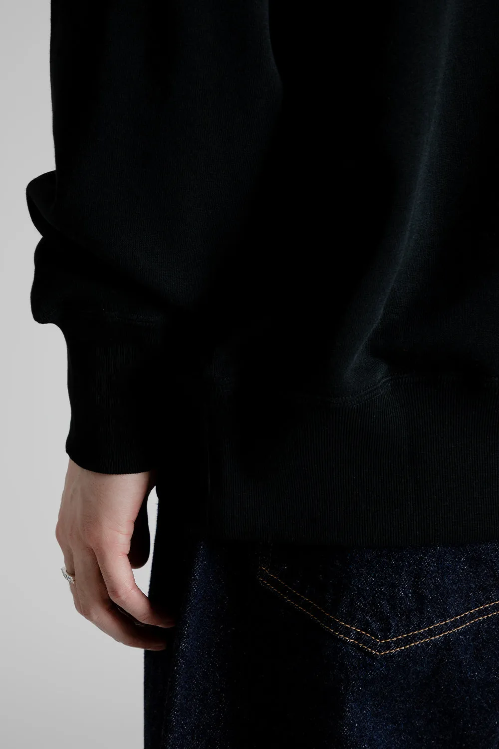 Suvin Sweat Halfzip Pullover - Ink Black