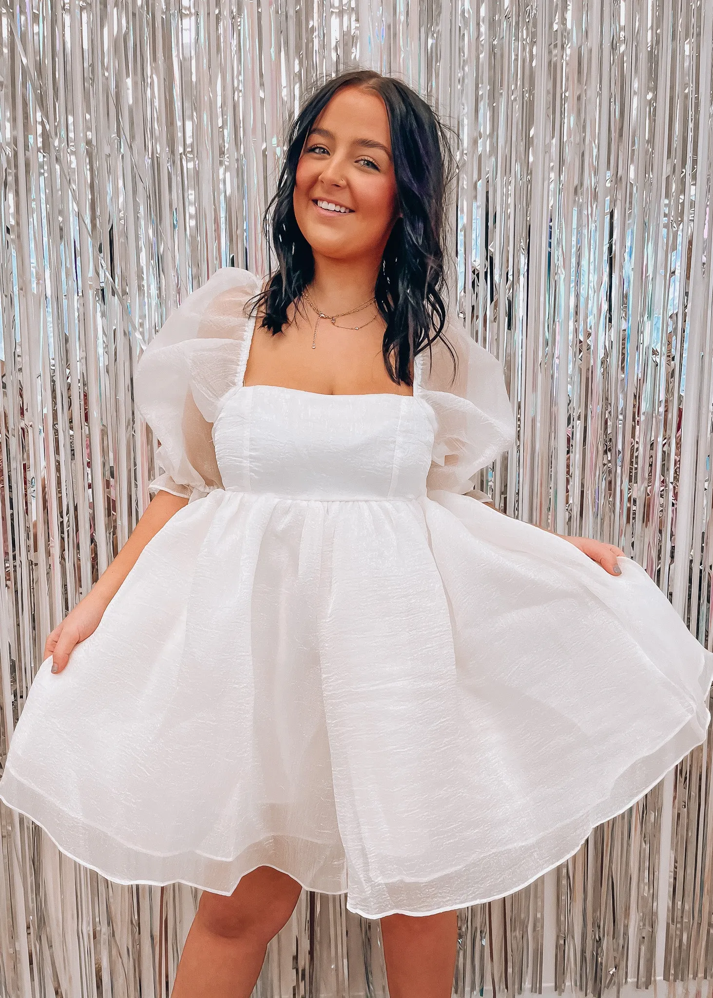 Tea Party Ivory Babydoll Dress