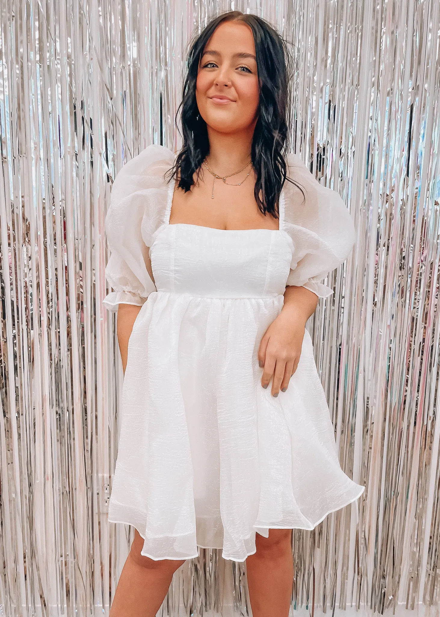 Tea Party Ivory Babydoll Dress
