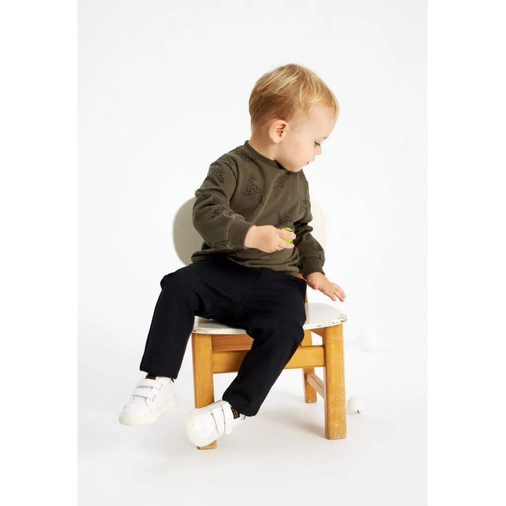 The New Siblings - Tnslaurent Sweatshirt - Ivy Green Dino Aop