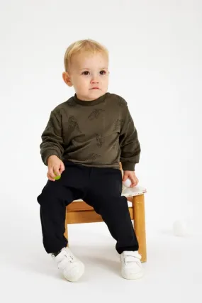 The New Siblings - Tnslaurent Sweatshirt - Ivy Green Dino Aop