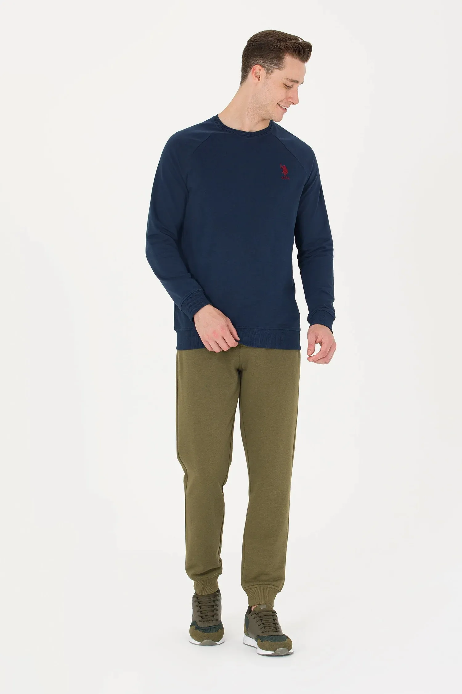 USPA Men Jumper R/Neck Dark Blue VR032 USPJR370 US POLO ASSN.