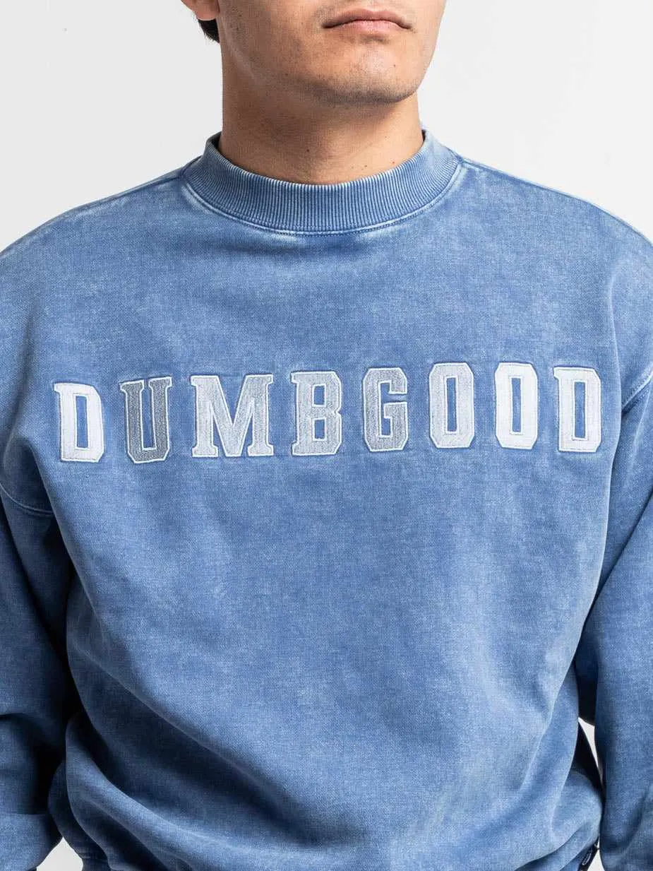 Varsity Blue Crew Neck Sweatshirt
