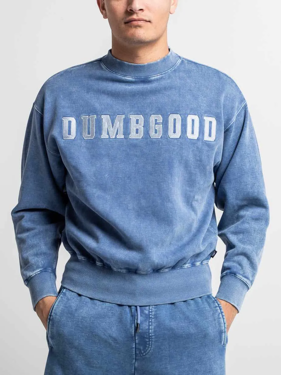 Varsity Blue Crew Neck Sweatshirt