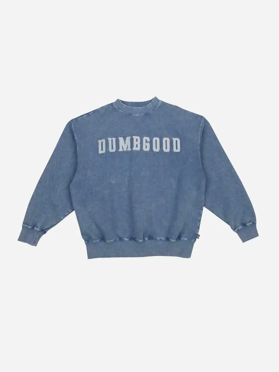 Varsity Blue Crew Neck Sweatshirt