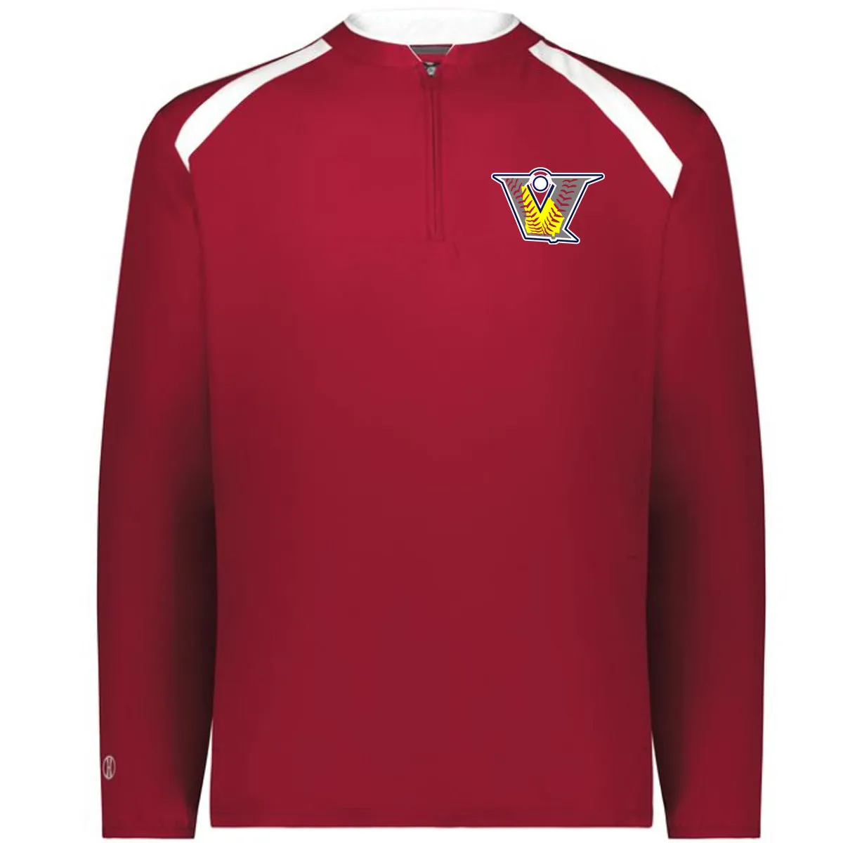 Velo FP - Clubhouse Longsleeves Cage Jacket with V Logo - Red