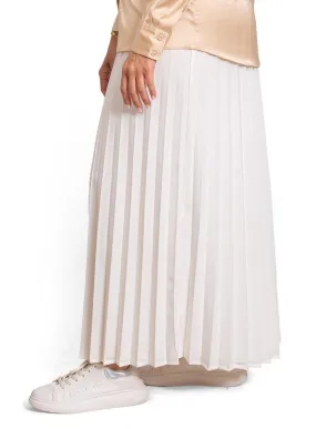 White Pleated Skirt