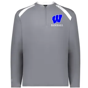 Windsor - Clubhouse Longsleeves Cage Jacket with W Baseball Logo - Grey