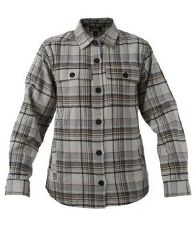 Women's Brawny Shacket - Grey Plaid