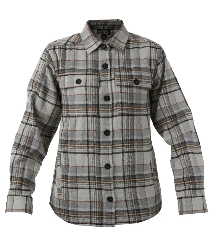 Women's Brawny Shacket - Grey Plaid