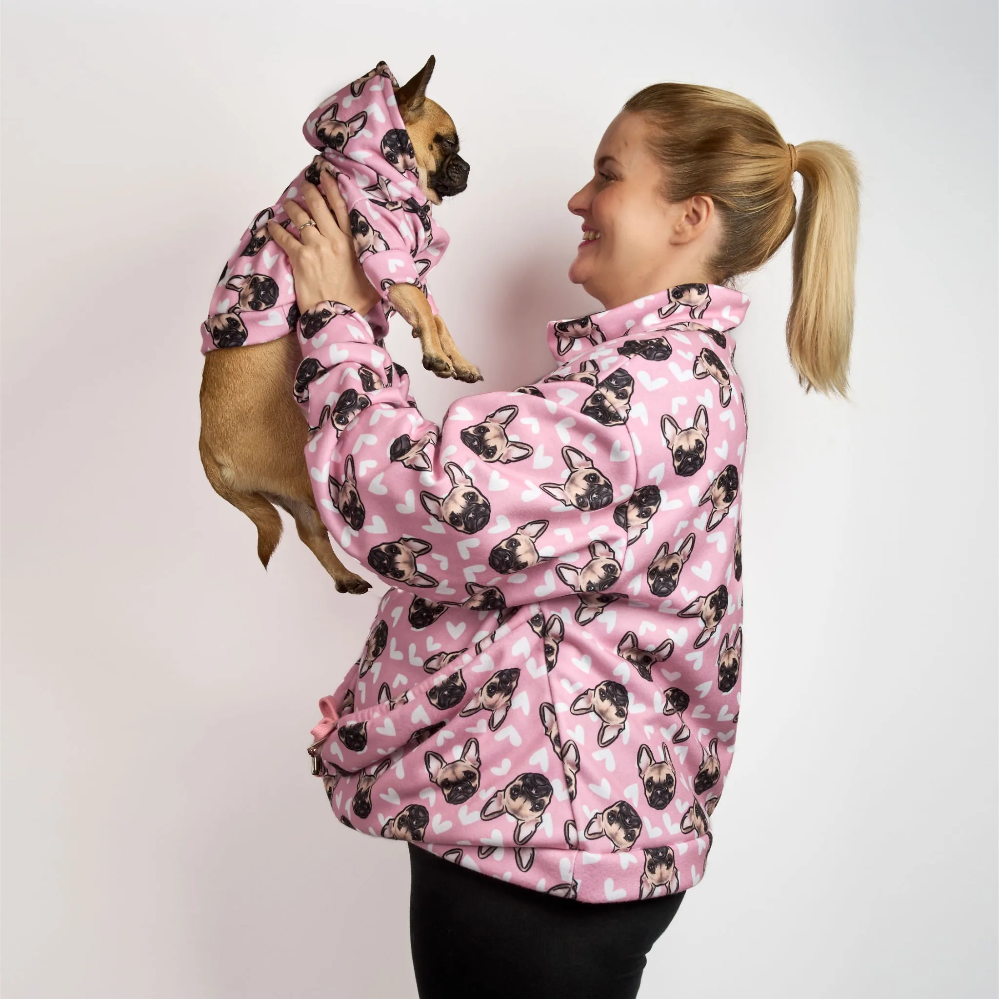 Womens Luxury Oversized Sweater - PINK CHUG FACE