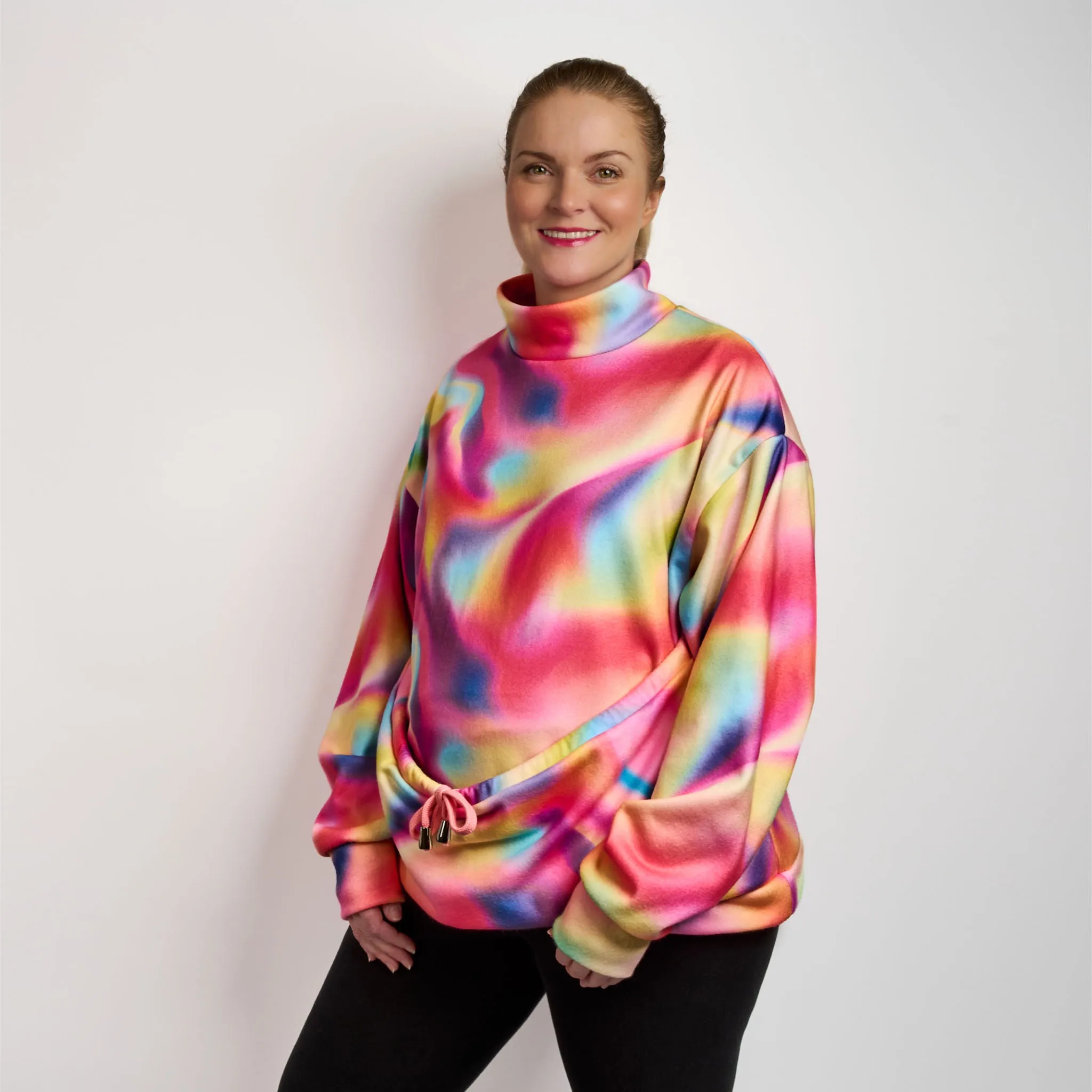 Womens Luxury Oversized Sweater - TIE DYE FOR