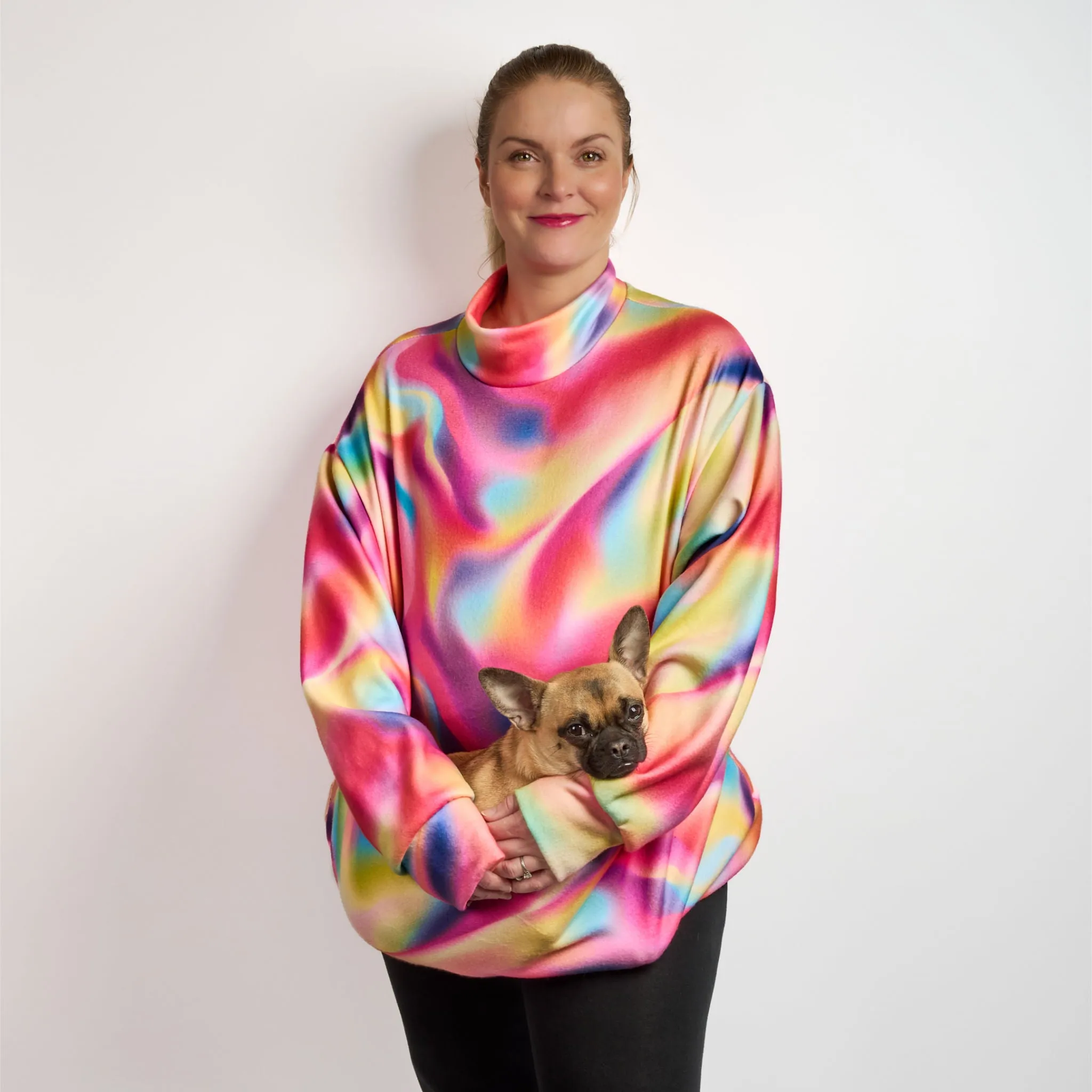 Womens Luxury Oversized Sweater - TIE DYE FOR