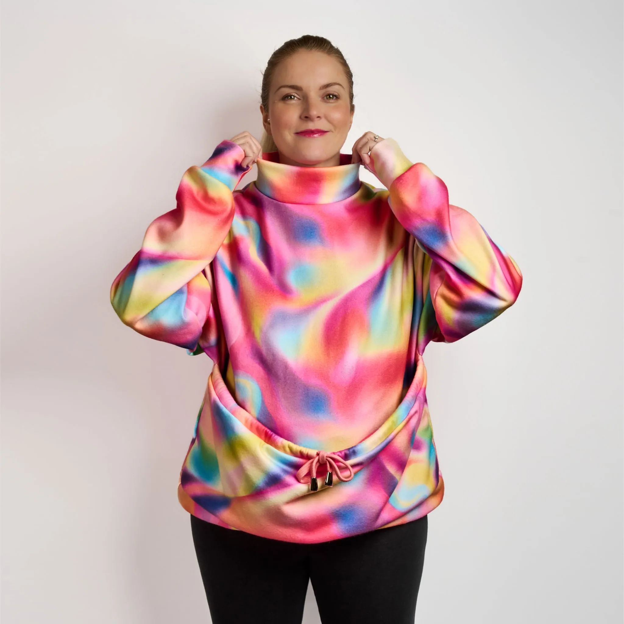 Womens Luxury Oversized Sweater - TIE DYE FOR