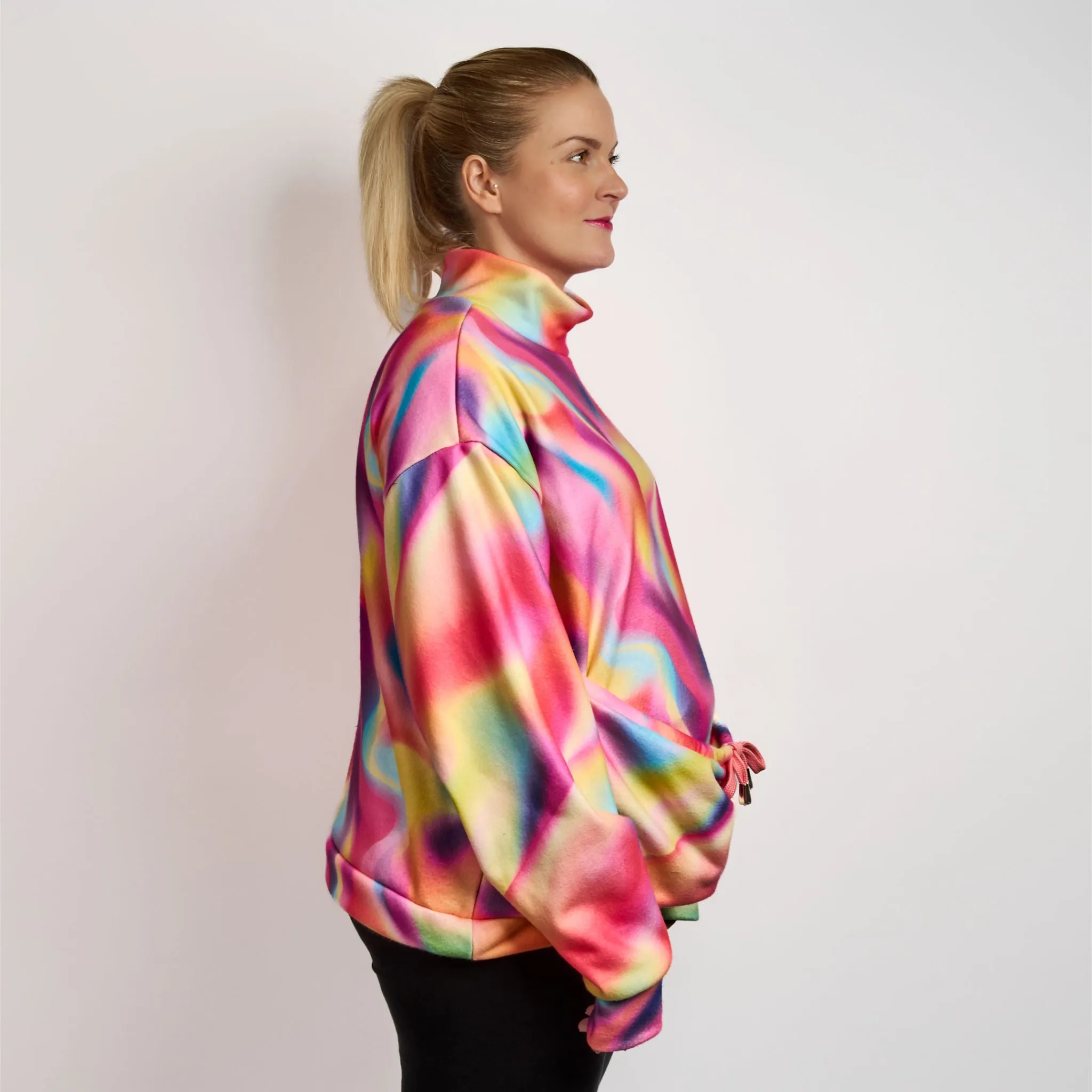 Womens Luxury Oversized Sweater - TIE DYE FOR