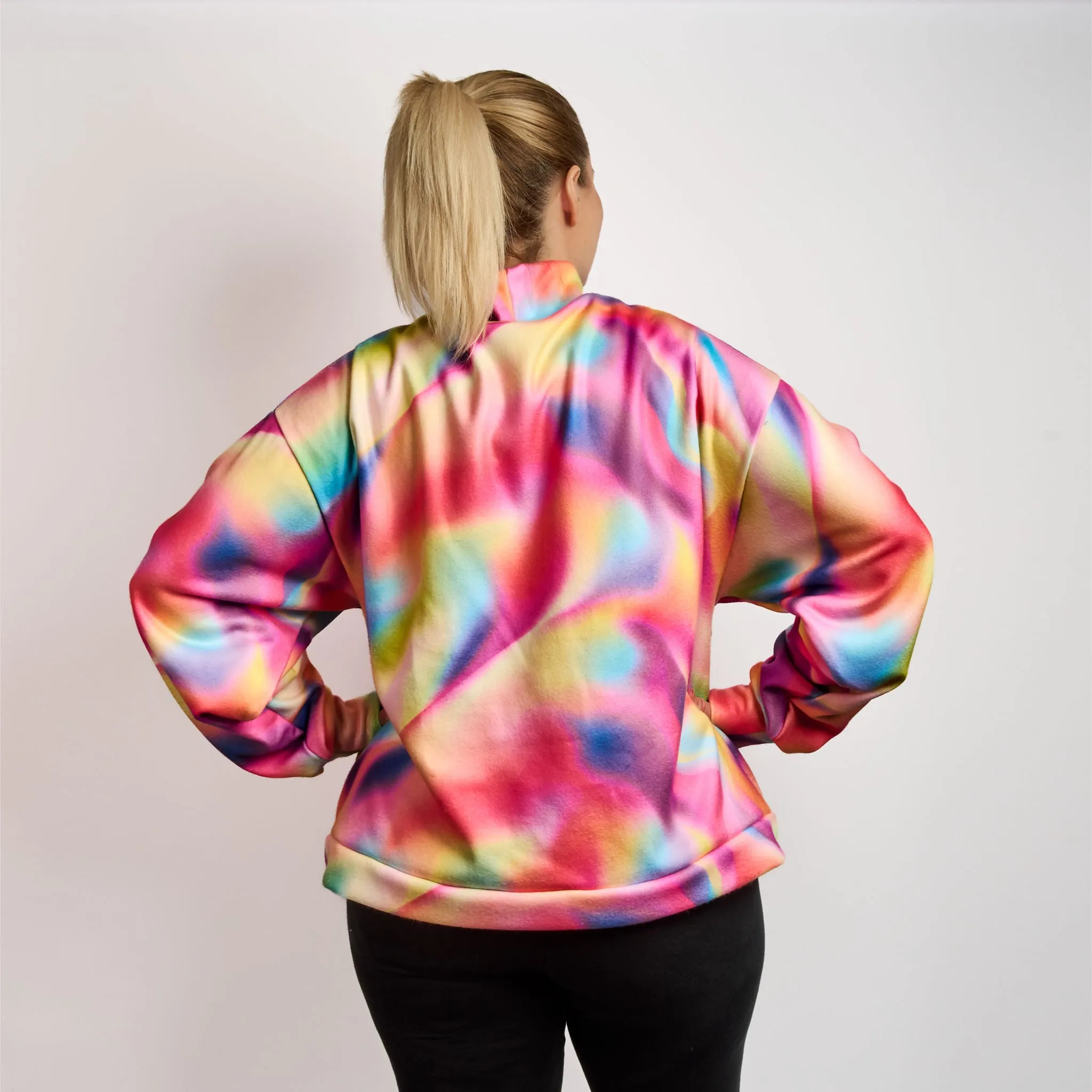 Womens Luxury Oversized Sweater - TIE DYE FOR