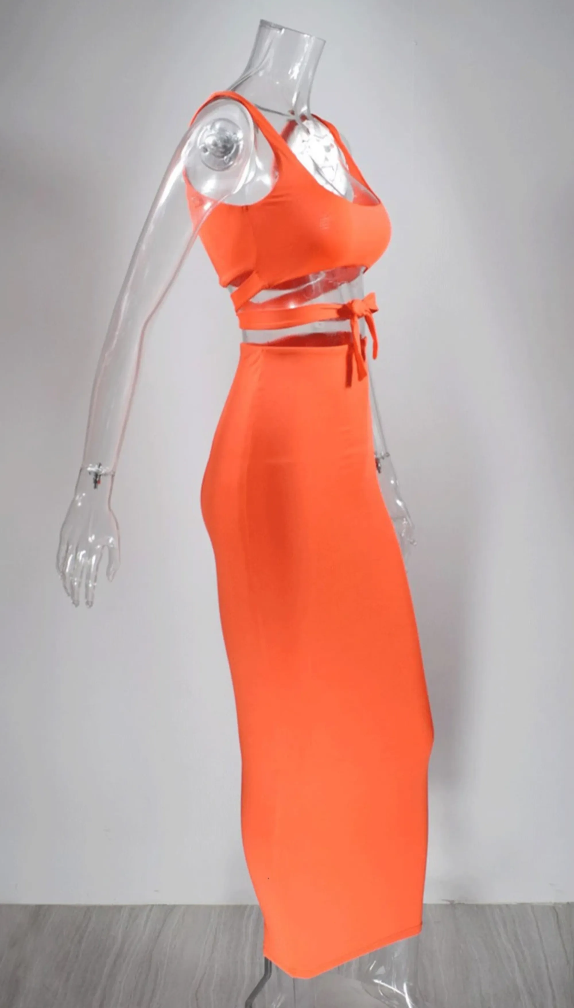 Women's Summer Casual High-Waist Two-Piece Dress