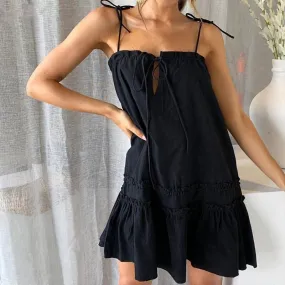 Women's Summer Casual Loose Sleeveless Mini Dress