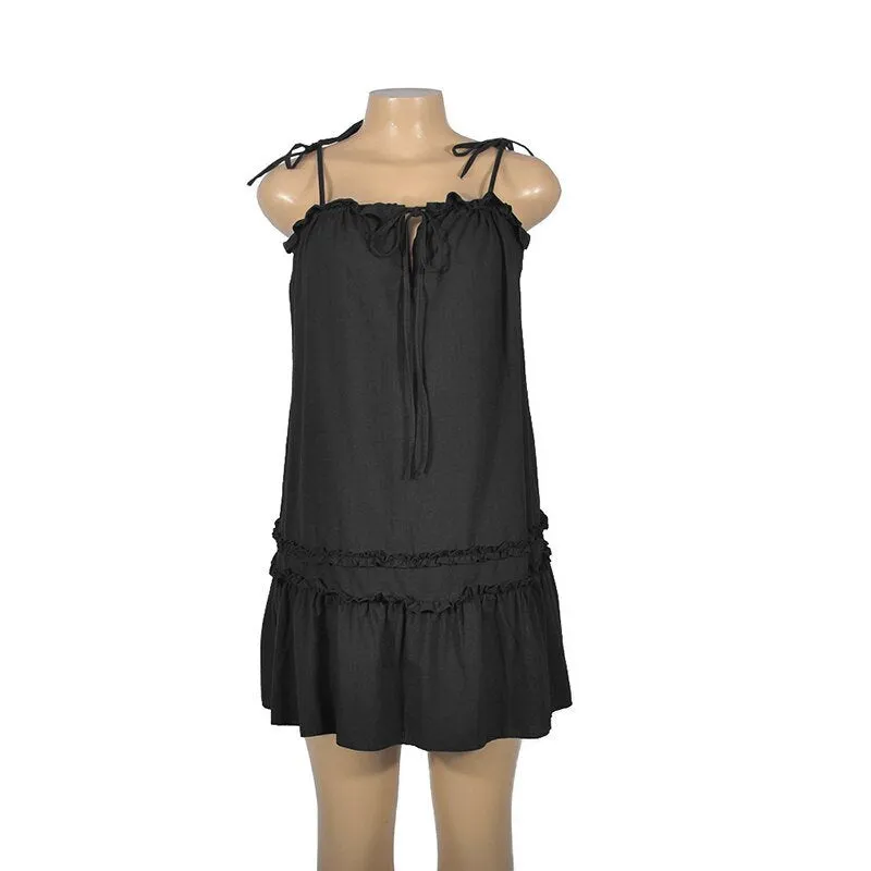 Women's Summer Casual Loose Sleeveless Mini Dress