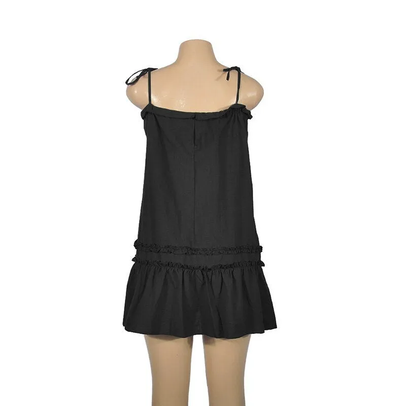Women's Summer Casual Loose Sleeveless Mini Dress