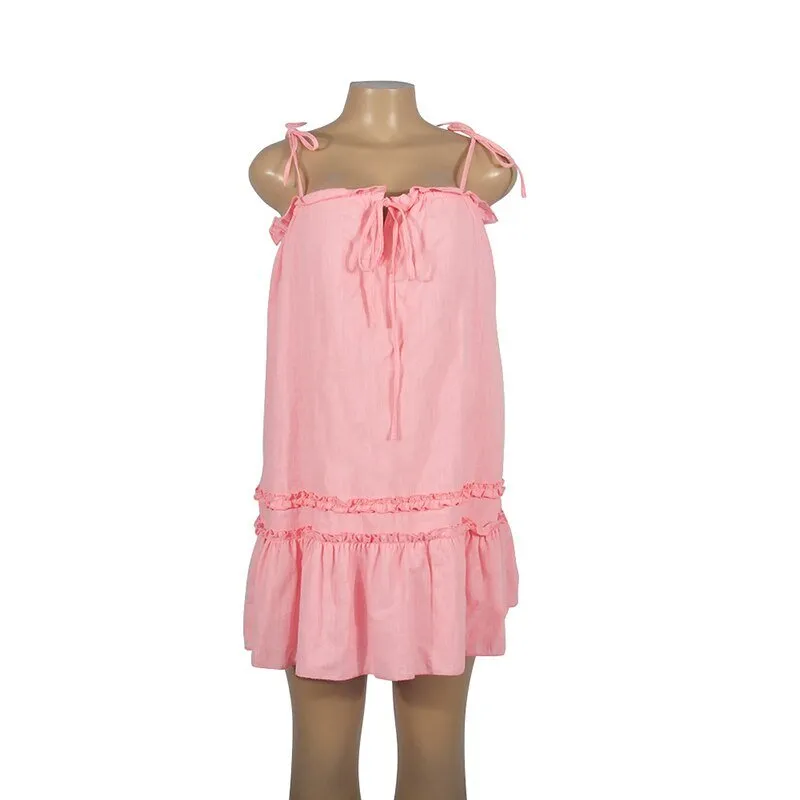 Women's Summer Casual Loose Sleeveless Mini Dress