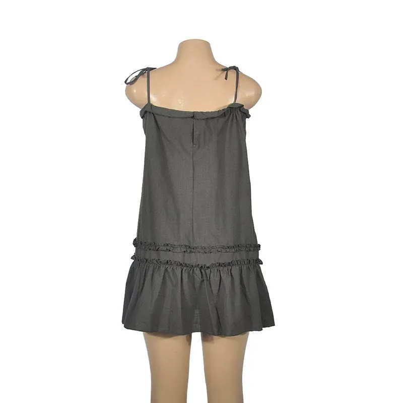 Women's Summer Casual Loose Sleeveless Mini Dress